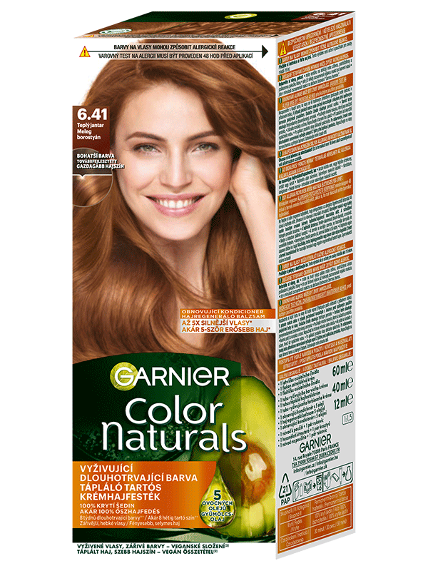 Color Naturals Tartós hajfesték 6.41 Meleg borostyán